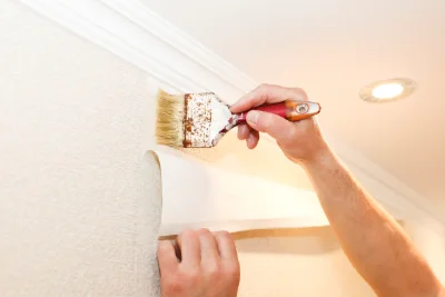 Pose de papier peint à Méré — revêtements muraux et toiles de verre